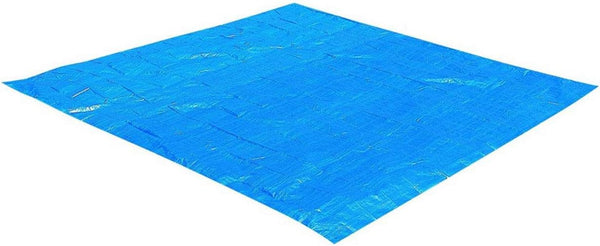 Intex Bodenplane 28048 – blaue Bodenschutzplane 472 x 472 cm ausgebreitet, Freisteller