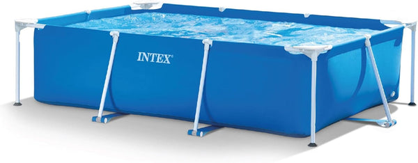 Intex Family Frame Pool 300 x 200 x 75 cm – Frontansicht auf weißem Hintergrund