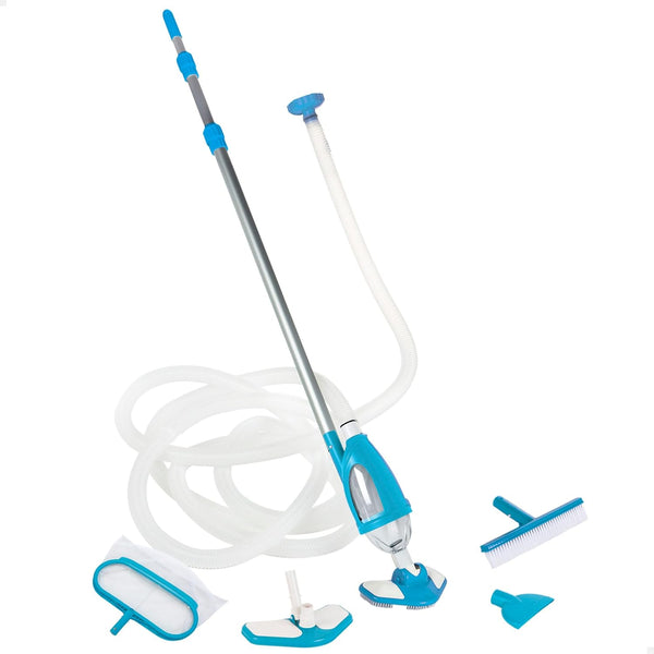 Intex Deluxe Pool-Reinigungsset 28003 – komplettes 5-teiliges Set mit Teleskopstange, Schlauch, Kescher, Bürste und Bodensauger