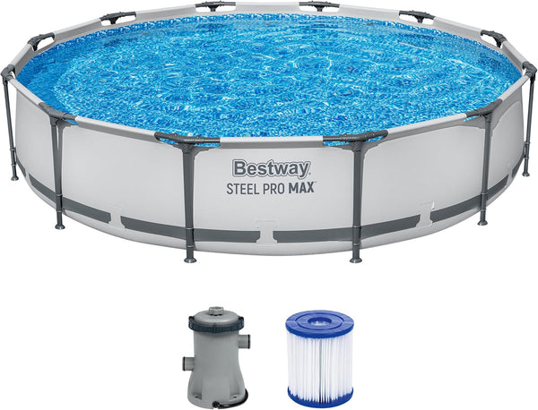 Bestway Steel Pro MAX Frame Pool 366 x 76 cm Set mit Filterpumpe und Filterkartusche – Hauptansicht